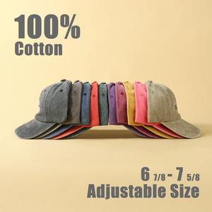 Sombrero desgastado de 6 paneles al por mayor, gorra de béisbol de algodón lavada personalizada, gorra deportiva con logotipo y bordado en 3D, gorra Retro Vintage para papá - Product Image 3