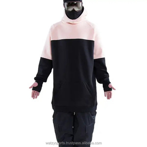 เสื้อฮู้ดขนแกะสำหรับผู้ชายทำจากผ้าฝ้ายขนแกะน้ำหนักมากผ้าสกีสโนว์บอร์ดฤดูหนาว - Product Image 5