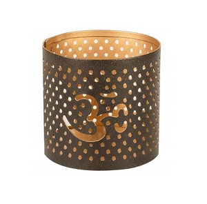 New Design Metal Candle Jar <b>Tea</b> <b>Light</b> Votive <b>Tea</b> <b>Light</b> <b>Holder</b> With Handle for Home Decoration for Export From India - Product Image 4