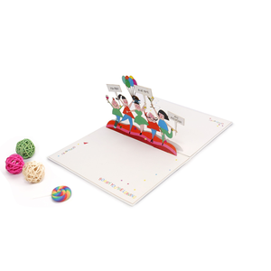 Carte de vœux en papier 3D pop-up personnalisée, fabrication artisanale, fourniture d'usine - Product Image 3