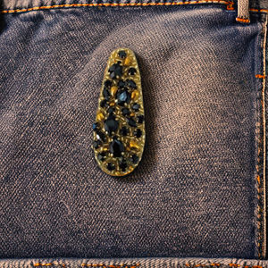 Parches de calidad estándar, parches de accesorios de ropa con cuentas de piedra de Color negro y dorado para ropa ocasional, parches de moda - Product Image 2