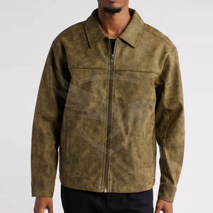 Chaqueta de cuero para hombre al mejor precio, chaqueta de cuero de alta calidad, cómoda chaqueta de invierno de cuero a la venta - Product Image 4