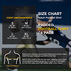 เสื้อฟุตบอลบุนวมสำหรับผู้ใหญ่ผู้ชาย, เสื้อซับในหน้าอกซี่โครงป้องกันด้านหลังรักบี้ลาครอส - Product Image 4