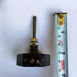 ลูกบิดหินอ่อนทรงกลมสีดำสีขาวทองและสีทองอ่อนขายดีที่สุดพร้อมรูปร่างสีที่กำหนดขนาดผลิตในอินเดีย - Product Image 6