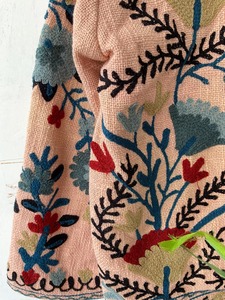 Manufacturer Indian Handmade Suzani Embroidered Cotton Jacket Women Coat Embroidered Kimono Robe Suzani Jacket - Product Image 4