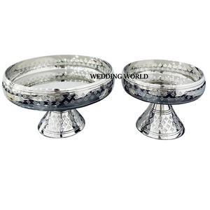 Bol à chocolat plaqué argent, forme ronde, bol à bonbons design, classique, élégant, décoratif, nouveau bol à chocolat - Product Image 2