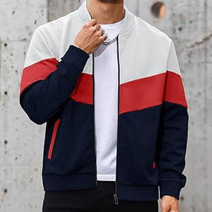 Chaqueta con diseño y tamaño personalizados Estilo de béisbol Chaquetas universitarias de satén de doble cara para hombres subidas por Dress Sports - Product Image 3
