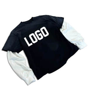 Conjuntos de camisetas de peso pesado, camisetas de manga larga con diamantes de imitación para hombre, camisetas rápidas con estampado transpirable de invierno para hombre, novedad de 2025 - Product Image 2