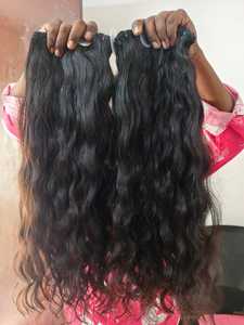 20 "Pouces Achetez 100% Trames de Cheveux Ondulés Indiens Bruts Cuticules Naturelles et Complètes - Product Image 6