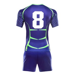 Ensemble de maillots de rugby pour hommes OEM vêtements de sport de sublimation personnalisés respirants vente de gros uniformes de maillots pour adultes - Product Image 3