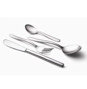 Juego de cubiertos minimalista con acabado de plata, cubiertos elegantes perfectos para comidas modernas y uso diario hechos a mano de La India - Product Image 6