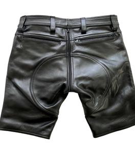 Pantalones Cortos de Cuero de Moda de Verano para Hombre, Cintura Resistente, Personalizados, de Alta Gama - Product Image 6