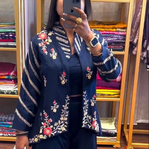 Conjunto de Palazzo y Shrug de Seda para Mujer, Listo para Fiestas, para Eventos de Bollywood, Bodas Indias y Pakistaníes, Salwar Kameez para Adultos, Envío Rápido - Product Image 1