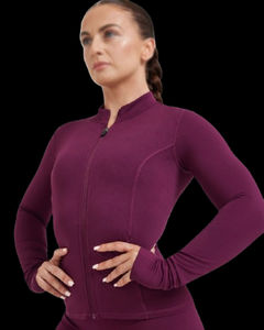 Chaquetas de Yoga con Cremallera para Mujer, Ajustadas, de Manga Larga, Transpirables, para Invierno, Personalizadas, para Fitness, Deportes, Correr - Product Image 2