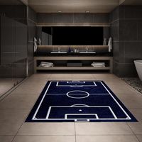 Tapis en laine tuftée à la main par des artisans, à boucles, épaisseur moyenne, de haute qualité, à poils plats, antidérapants, résistants aux taches