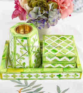 Juego de quemador Bakhoor Juego de quemador de incienso de madreperla con caja de bandeja de diseño personalizado de alta calidad Fabricantes al por mayor - Product Image 5