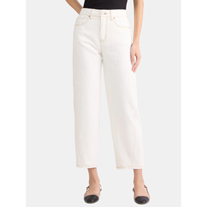 กางเกงยีนส์ทรงหลวมสำหรับผู้หญิงกางเกงผ้าเดนิมสำหรับฤดูใบไม้ผลิเอวสูงทำจากผ้าคอตตอน100% ดีไซน์ตามสั่ง - Product Image 5