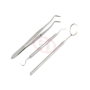 <b>Mirror</b> 2025 Tweezer Dental Tool Set For Student And Professional Use Dental Examination Set - Product Image 4