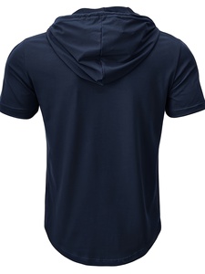 Sudadera con capucha de culturismo sin mangas para gimnasio personalizada 100% poliéster verano Impresión digital liso teñido - Product Image 5