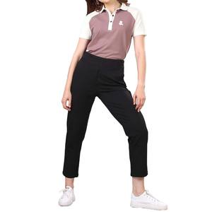 Suéter Informal de Manga Corta Transpirable para Mujer, Estilo Urbano, con Bloques de Color y Logotipo Personalizado Bordado - Product Image 1