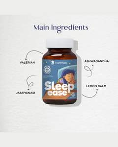 Capsules Sleep Ease avec Valériane, Ashwagandha et Houblon pour le soulagement de l'insomnie, la relaxation et la tranquillité - Product Image 3