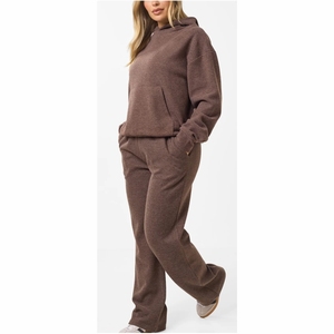 Chándal personalizado de alta calidad, chándal para correr, conjuntos de dos piezas, entrenamiento, forro polar, chándal para mujer, conjunto de gimnasio y Fitness - Product Image 1