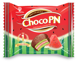 Soft <b>Fresh</b> Watermelon Pie Chocolate-Coated Sugar Biscuits Marshmallow Filling Bulk Bag Cool Sweet Taste High Quality - Product Image 4