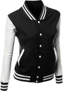 Custom Made <b>Men's</b> Varsity <b>Jacket</b> <b>Wool</b> Stand Collar Front Logo Windproof Dyed OEM Crop Bomber - Product Image 2