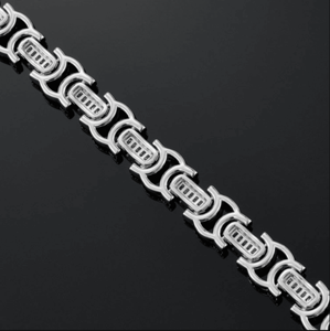 Classic VVS Moissanite 925 Sterling Silver 12MM Byzantine Link <b>Gold</b> Plated Hip Hop Iced Buss Bracelet Fine <b>String</b> Bracelets Gift - Product Image 4