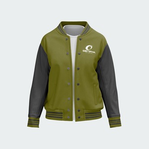 Ostriya Windbreaker <b>Baseball</b> Varsity College Letterman Uniform <b>Jacket</b> <b>Men</b> Casual Wear Breathable Windproof Quick Dry V-neck - Product Image 2