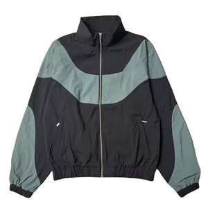 Ensemble survêtement homme personnalisé 2026 en nylon coupe-vent, avec logo personnalisé, respirant, motif uni, grande taille, imprimé pour l'été - Product Image 2