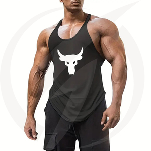 เสื้อกล้ามผู้ชายสกรีนโลโก้ตามสั่ง-ผ้าฝ้าย 100% เป็นมิตรกับสิ่งแวดล้อม คุณภาพสูง แห้งเร็ว ระบายอากาศดี เสื้อกีฬา ราคาถูก ขายส่ง - Product Image 1