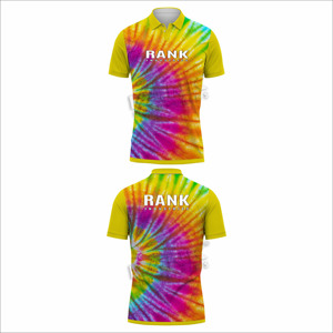 Street Wear dernière conception polos impression tie dye hommes polos Offre Spéciale hommes polos - Product Image 5