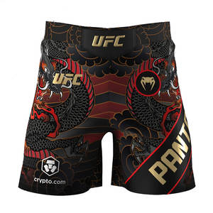 Pantalones cortos de lucha personalizados sublimados Ufc Mma pantalones cortos cintura elástica Mma pantalones cortos para hombres MMA corto jiu jitsu kimono de jiu jitsu - Product Image 2