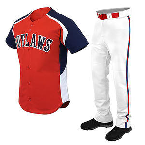 ชุดเสื้อเบสบอลสำหรับเยาวชนชายเสื้อเปล่าพร้อมกางเกงชุดเล่นกีฬาซับลิเมตชุดเล่นเบสบอลออกแบบได้ตามต้องการ - Product Image 2