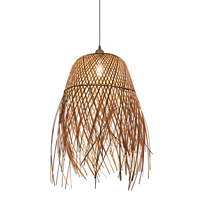 Suspension en rotin fait main en osier naturel Boho pour la décoration de la maison et du café