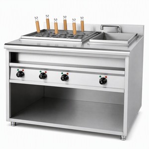 Chauffe-nouilles professionnel sur pied avec marmite à soupe 8kW 10kW pour stand de restauration et aire de restauration - Product Image 1