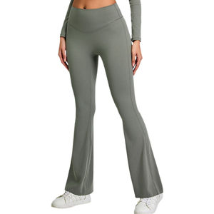 <b>High</b> <b>Waist</b> Women's <b>Leggings</b> - Standard Thickness Spandex Polyester Blend Fitness Gym Workout Running Athletic Wear - Product Image 4