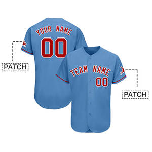 เสื้อเบสบอลสำหรับเยาวชนเสื้อ100% พิมพ์ลายธรรมดาระบายอากาศได้ผ้าโพลีเอสเตอร์ปักลายได้ตามต้องการ - Product Image 4