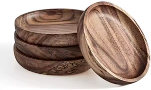 Nouveau dernier caboteur en bois fini dans le prix de gros pour la couverture à la tasse et au gobelet par l'artisanat du croissant - Product Image 2