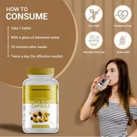 Complément alimentaire en capsules d'extrait de racine de maca andine personnalisé, stimulant naturel de l'énergie, améliorant la libido et l'endurance, Japon