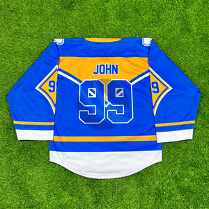 Jersey de hockey sobre hielo personalizable avanzado tejido transpirable con rendimiento duradero diseñado para máxima comodidad y uso - Product Image 2