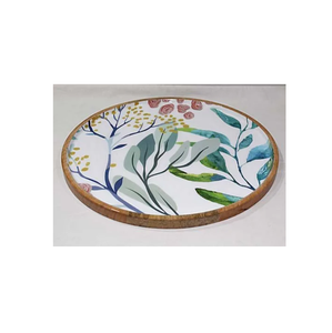 Plato impreso de madera Hamburguesa Pizza Cena Logotipo personalizado Plato de madera para servir para restaurantes - Product Image 4