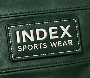 INDEX SPORTS WEAR Chaqueta de Cuero PU Verde para Hombre, Estilo Motero, Cuello Alto, Cierre de Cremallera, Ropa de Otoño - Product Image 6