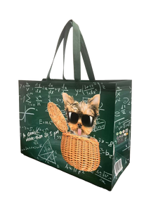 Sac de courses en PP recyclé non tissé avec poignées, réutilisable, pour cadeaux, emballage de détail et d'épicerie, design original, grand format, facile à utiliser - Product Image 4