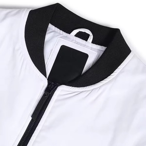 Chaqueta bomber clásica de cuero de gamuza 2025 en lona OEM personalizada marrón oscuro al por mayor - Product Image 5