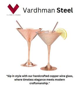<b>Copper</b> <b>Wine</b> <b>Glass</b>, Elevate your <b>wine</b> experience, <b>Copper</b> <b>wine</b> goblet, <b>Copper</b> <b>wine</b> chalice, <b>Copper</b> stemware, drinking <b>glass</b> - Product Image 2