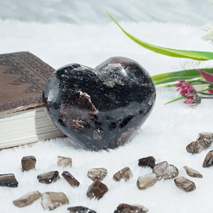 Gros poli grenat gonflé coeur croissance harmonie Reiki pierres cristal naturel pierre précieuse pour la décoration intérieure cadeaux d'amour - Product Image 4