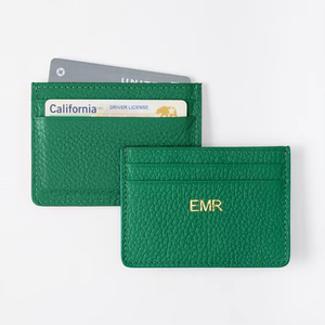 Vente en gros double face en cuir PU doublure en satin mince court RFID blocage de la carte portefeuille fermeture ouverte Type porte-carte de crédit - Product Image 3