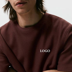 <b>High</b> Quality <b>Men's</b> 100% Cotton <b>T</b>-<b>Shirt</b> <b>Neck</b> Short Sleeves Breathable and Loose Fit Printed with Plain Design - Product Image 3